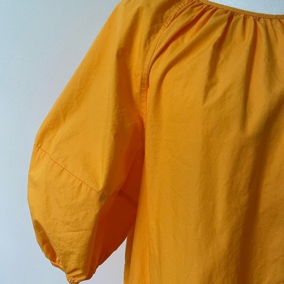 Banana Republic Orange Cotton relaxed fit dress size Medium Minimalist - Picture 2 of 8